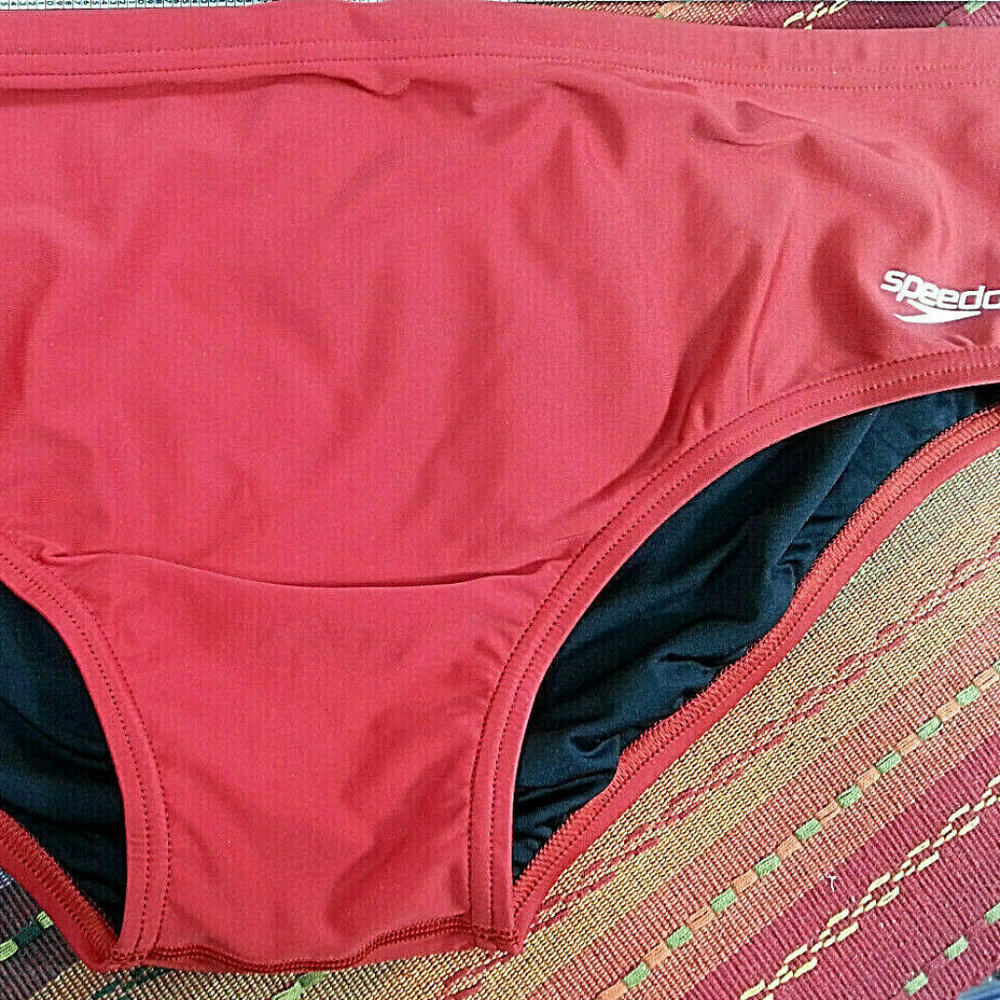 Speedo Men's Red Swimsuit Bikini - PowerFlex ECO